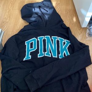 PINK cropped hoodie